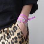 Virgo zodiac sign pink wris..