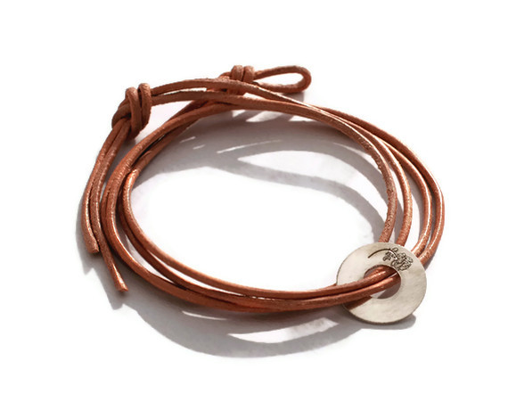 ROSE - completion, achievement, and perfection - flower sign necklace- handmade sterling silver 925 pendant on leather cord